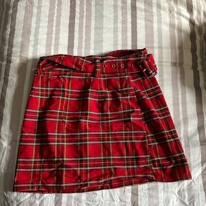 Plaid Mini Skirt
